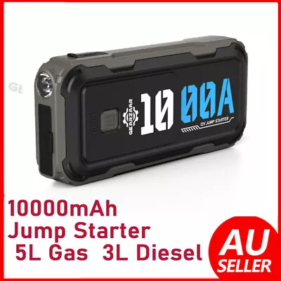 Car Jump Starter 10000mAh 12V 1000A Peak 6L Gas 4L Diesel Engine Booster Charger • $99.99