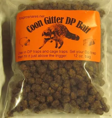 Coon Gitter DP  Bait 12 Oz. Bag Works Good In Dp & Cage Traps  Raccoon NEW SALE • $8.75