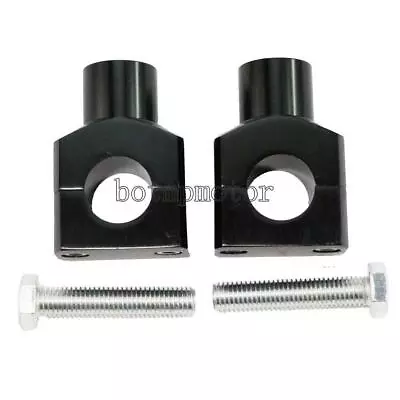 $40.30 • Buy Black Motorcycle 1  Handlebar Risers For Yamaha V Star 650 XVS650 Custom Classic