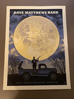 Dave Matthews Band Poster - Brandon Moon - 5/29/2018 • $650