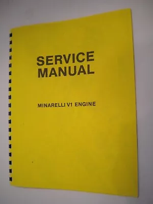 1970's Minarelli V-1 Moped Shop Service Manual-NEW • $11.95