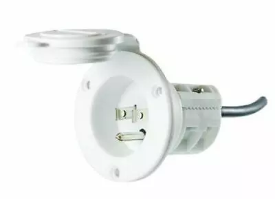 Minn Kota 1865110 MKR-23 Saltwater AC Power Port Marine Battery Accessory White • $25.99