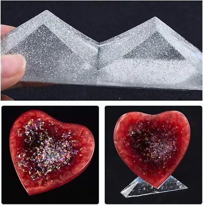 £4.59 • Buy Heart Photo Frame Resin Moulds Love Picture Silicone Epoxy Casting Mold Craft