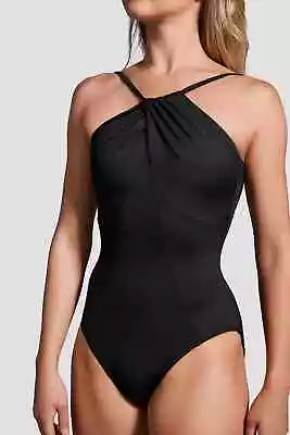 £39.99 • Buy Mirella Black Label Ladies Twist High Neck Leotard Low Scoop Back MB7229 Black