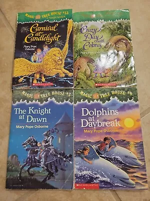 Magic Tree House Paperback Books Lot 4 Books - Mary Pope Osborne 2 9 33 45 • $7.49