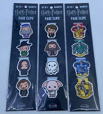 Lot Of 3 Various Harry Potter Re-Marks Magnetic Page Clips 4-Pack (12 Total) • $17.99