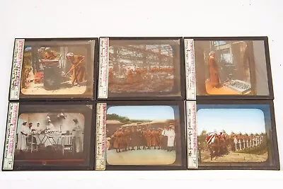 Rare Magic Lantern Slides Set Of 6 Women In The World War 1900's 4 X 3 1/4  V12 • $92.10