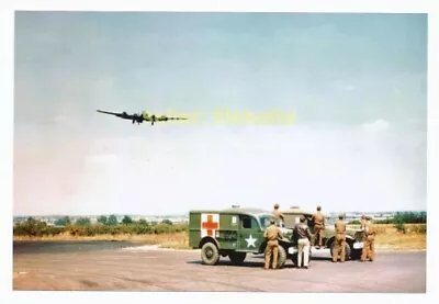 B-17 Returns~Meatwagon Waits 12 O'clock High RARE 4x6 PHOTO In MINT CONDITION #4 • $11.95