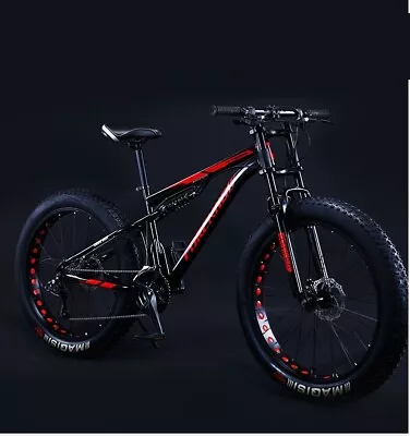 $679 • Buy 26 / 24  X 4.0 Fat Tire Heavy Duty Beach Mountain Bike Hollowed Rim 7/21 Speed