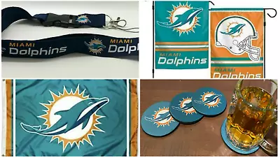 Miami Dolphins 3x5 Flag Man Cave Flags 3 X 5 Banner USA Tailgating Gift Set • $13.21