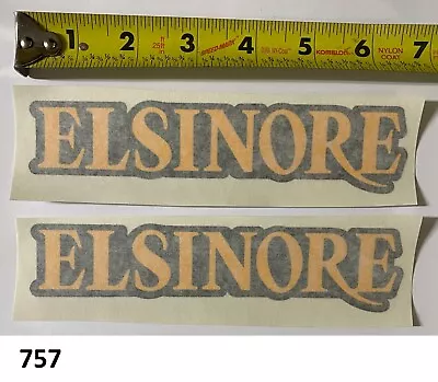 2 LICENSED Honda Elsinore Sticker Decal AHRMA Motocross CR125M CR250M Vintage MX • $12.87