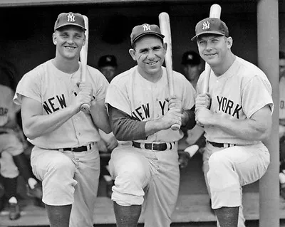 ROGER MARIS YOGI BERRA And MICKEY MANTLE 8x10 Photo New York Yankees Print • $5.49