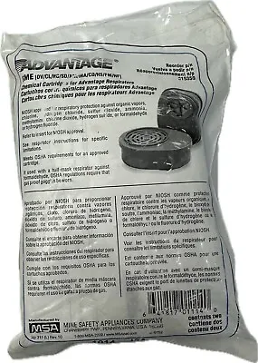 Advantage Respirator Cartridge Multigas GME Olive MSA 815359 641817011140 • $14.89