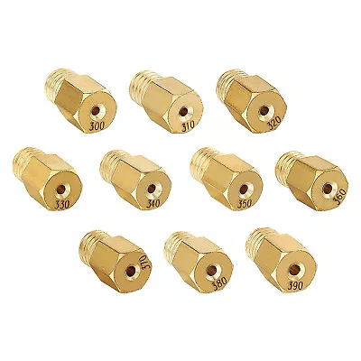 10pcs Hex Style Main Jets For MIKUNI VM/TM/TMX 300-390 Brass Jet Kit • $8.73