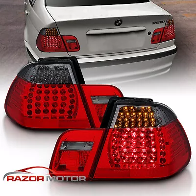 1999-2001 For BMW E46 325i/330i/323i/328i 4DR Smoke LED Rear Brake Tail Lights • $148.16