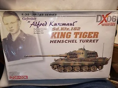 Dragon King Tiger Tank Sd.Kfz.182 Henschel Turret Alfred Kurzmanl Kit 1/35 #6324 • $49.99