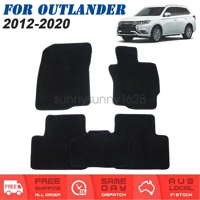 $53.99 • Buy Tailored For Mitsubishi Outlander 2012 To 2020 Carpet Car Floor Mats Front Rear
