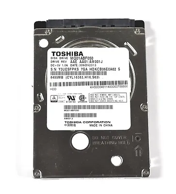 Toshiba MQ01ABF050 500GB 5400RPM 2.5  Internal SATA HDD Hard Disk Drive • £10