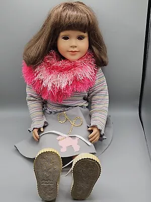 23  My Twinn Doll 1997 Head 1999 Body Brown Hair Copper Eyes Poodle Skirt Outfit • $89.95