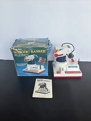 Vintage Waco RADIO SHACK Robotic Arm Coin Bank Gives Advice Working !! W/Box • $69.95