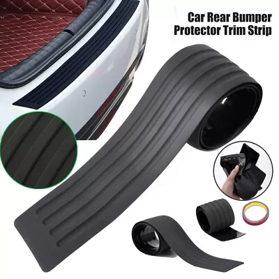 Car Accessories Door Sill Cover Scuff Plate Rear Bumper Guard Protector 90*8cm • $8.90