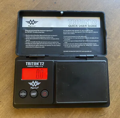 MyWeigh Triton T2 550g X 0.1g Digital Pocket Hand Held Scale Formula Scale Works • $22.97