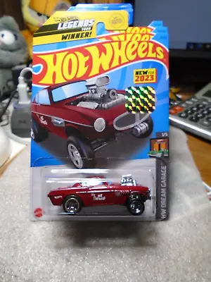 Hot Wheels 2023 Factory Sticker HW Dream Garage Volvo P1800 Gasser Red • $4