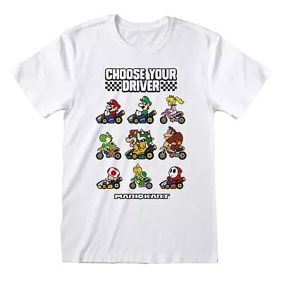 ** Super Mario Kart Select Your Driver Official Nintendo Licensed T-shirt ** • £14