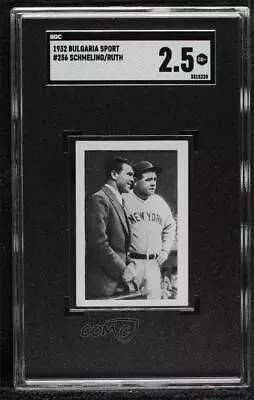 1932 Bulgaria Sport-Photos Tobacco Max Schmeling Babe Ruth #256 SGC 2.5 HOF • $691.10