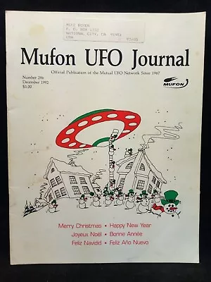 UFO Journal Mutual UFO Network MUFON Aliens Issue Number 296 December 1992 • $11.99