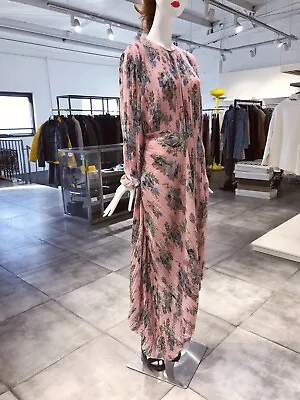 PREEN BY THORNTON BREGAZZI Floral Pleated Midi Dress L NWT • $469