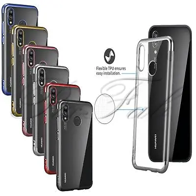 For Huawei Y6s 2019 Electroplating Shockproof Bumper Frame Gel Phone Case Cover • £2.95