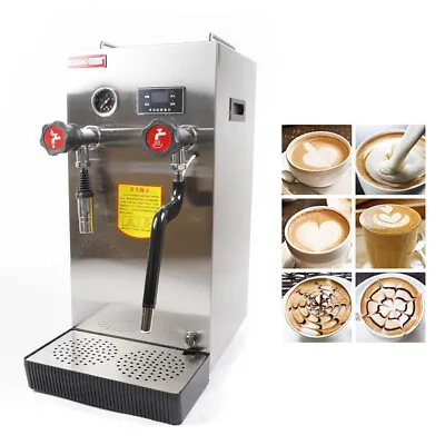 8L Commercial Water Boiler Steam Milk Foam Machine For Coffee Making 2.5KW • $450