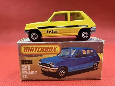 Vintage Original Matchbox Superfast 21 - Renault 5TL Car — Boxed. • £25