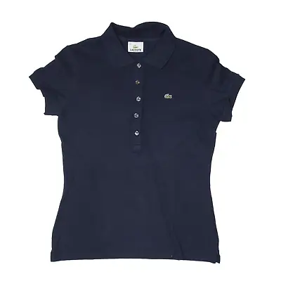 £14.99 • Buy LACOSTE Polo Shirt Blue Short Sleeve Womens M