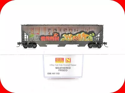 N Scale ***FRISCO*** Weathered & Graffiti Hopper #72492 -- Micro Trains 09644110 • $48.99