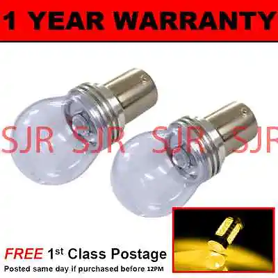 382 1156 BA15s P21W AMBER 3 CREE LED REAR INDICATOR LIGHT BULBS X2 RI203301 • $19.67