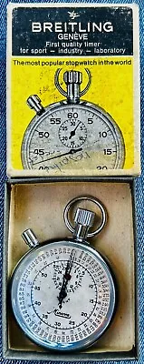 Vintage Minerva Pocket Watch Style Stopwatch Swiss Made Stainless Steel • $100