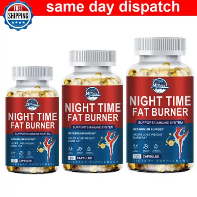 Night Time Fat Burner Weight Loss Capsules For Men & Women Appetite Suppressant • $7.99