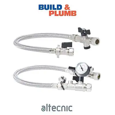 £22.99 • Buy Altecnic Filling Loop With Or Without Gauge Lever Check Valve Caps WRAS G24