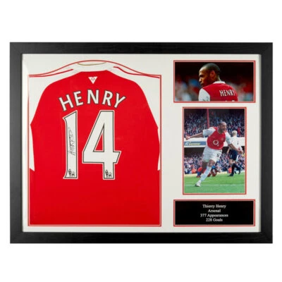 £395.85 • Buy Thierry Henry Signed Framed Arsenal Football Shirt