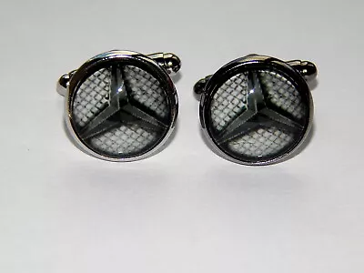 Mercedes Benz Logo Cufflinks Jewelry Car Cufflinks Mercedes Benz Emblem Symbol • $20