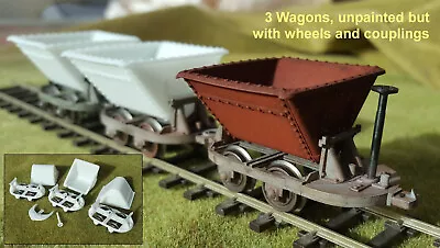 7mm Narrow Gauge 0-16.5 Hudson Tipper Wagon Kit X 3 Trucks • £49.99