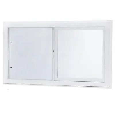 Window Dual Pane Left-Hand Single Sliding Insulated Glass White Removable Screen • $96.26