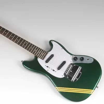 Dark Green Mustang Style Electric Guitar SS Pickups Chrome Hardware Maple Neck • $319