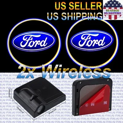 2x Wireless Ghost Shadow Laser Projector Logo LED Light Courtesy Door Step FORD • $16.65