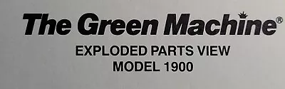 HMC Green Machine Gas String Trimmer 2200 2100 1600 1800 1700 1900 Parts Manual • $84.22