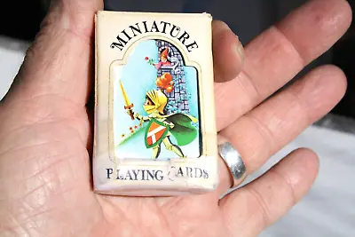 Vintage Hoyle Miniature Playing Cards Knight Armor Swords Rapunzel • $7.99