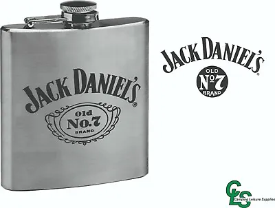 $37.95 • Buy Jack Daniels 6oz Stainless Steel HIP Flask Official Jack Daniel's Merchandise