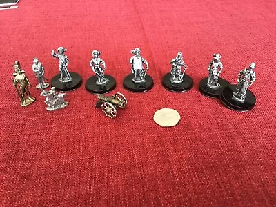 Model Soldier Figures 9 Metal Figures + Cannon Westair • £4